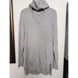 L.L Bean cashmere hoodie sweater Large